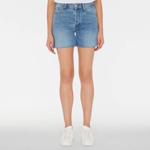 Mid Billie Raw Cut Denim Stretch Shorts - 7 For All Mankind - Modalova