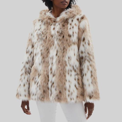 Mutli Lynx Hooded Faux Fur Jacket - James Lakeland - Modalova