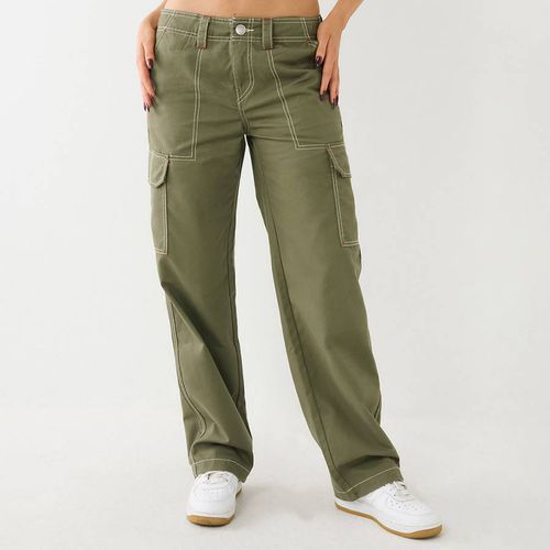 Khaki Military Cotton Blend Cargo Trousers - True Religion - Modalova