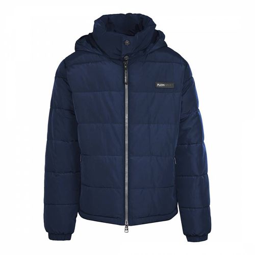 Navy Padded Lightweight Jacket - Philipp Plein - Modalova