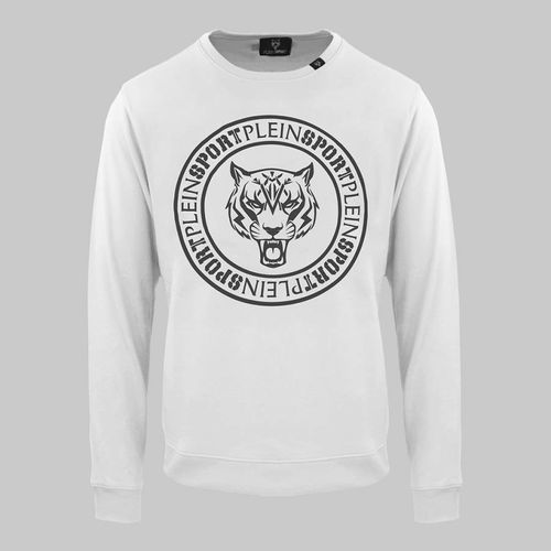 White Round Neck Sweatshirt - Philipp Plein - Modalova