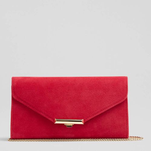 Cerice Lucy Soft Gold Suede Clutch - L K Bennett - Modalova