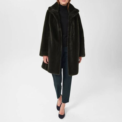 Green Maddox Fur Coat - Hobbs London - Modalova