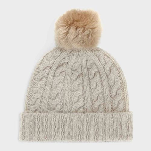 Cream Taylor Wool Hat - Hobbs London - Modalova