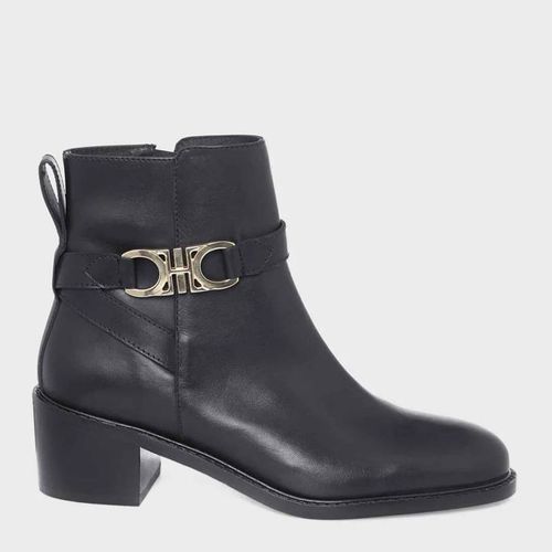 Black Rosaleen Leather Ankle Boots - Hobbs London - Modalova