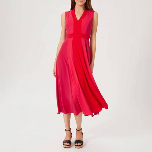 Red Jilly Pleated Midi Dress - Hobbs London - Modalova