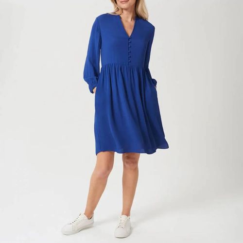 Blue Jessie V-Neck Mini Dress - Hobbs London - Modalova