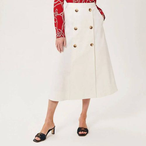 White Venetia Cotton Blend Skirt - Hobbs London - Modalova
