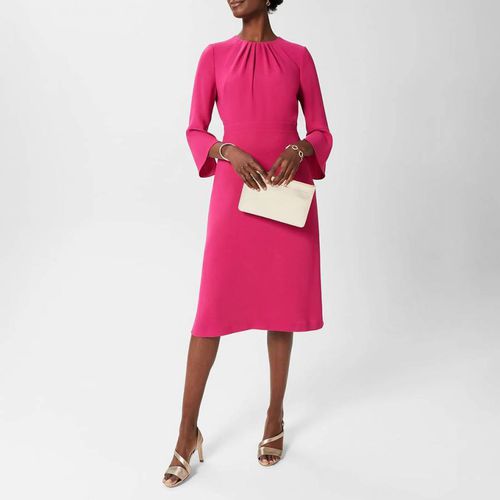 Pink Marianne Midi Dress - Hobbs London - Modalova