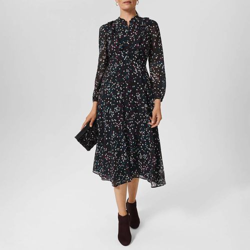 Black Erin Printed Dress - Hobbs London - Modalova
