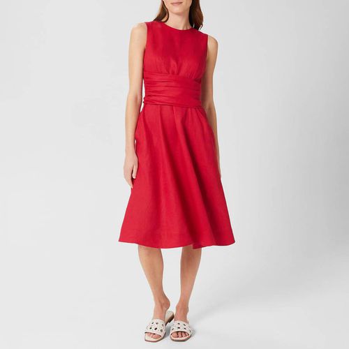 Red Twitchill Linen Dress - Hobbs London - Modalova