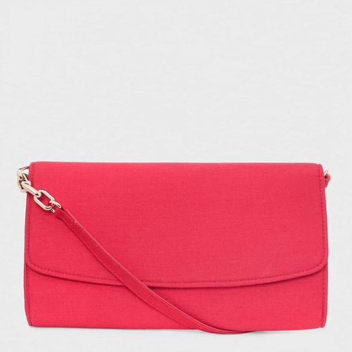 Pink Sarah Silk Blend Clutch Bag - Hobbs London - Modalova