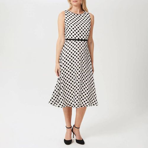 White Adeline Spot Print Dress - Hobbs London - Modalova