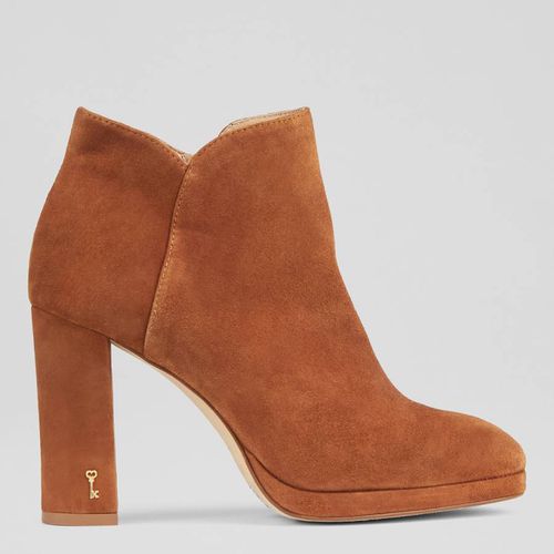 Dark Brown Sierra Ankle Boots - L K Bennett - Modalova