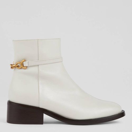 Ecru Lola Ankle Boots - L K Bennett - Modalova