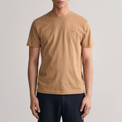 Camel Shield Cotton T-Shirt - Gant - Modalova