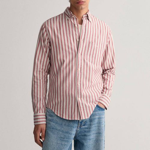 Pink Archive Oxford Stripe Cotton Shirt - Gant - Modalova
