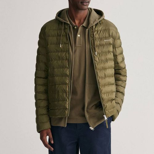 Khaki Light Padded Bomber Jacket - Gant - Modalova