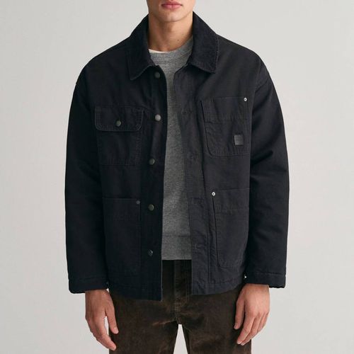 Oversized Boxy Padded Cotton Jacket - Gant - Modalova