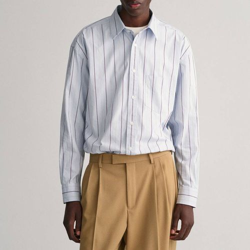 Pale Compact Poplin Stripe Cotton Shirt - Gant - Modalova