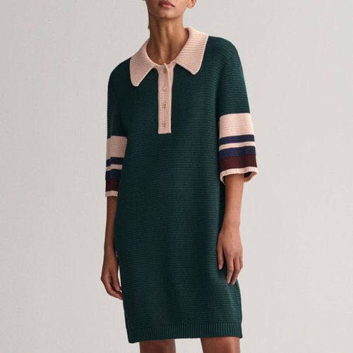 Green Polo Knit Mini Dress - Gant - Modalova