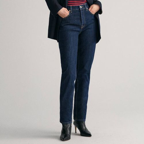 Dark Blue Straight Jeans - Gant - Modalova