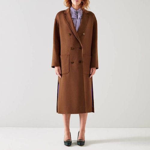 Brown Tilda Wool Mix Coat - L K Bennett - Modalova