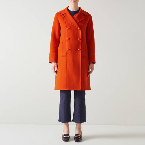 Orange Great Wool Coat - L K Bennett - Modalova