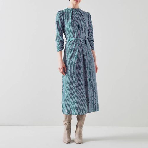 Blue Brigette Diamon Stripe Dress - L K Bennett - Modalova