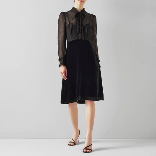 Black Chiffon Midi Dress - L K Bennett - Modalova