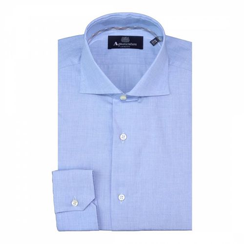 Light Long Sleeve Collared Cotton Shirt - Aquascutum - Modalova