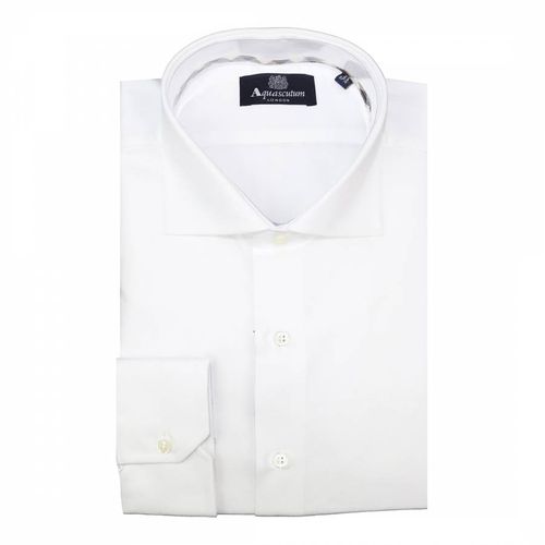 Long Sleeve Button Cuff Cotton Shirt - Aquascutum - Modalova