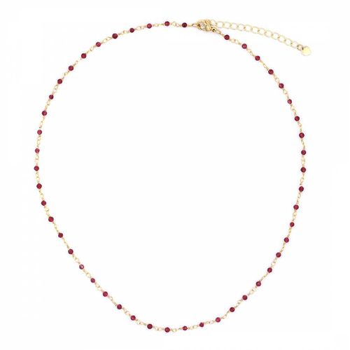 Red Jade Elisa Necklace - Rainbowstone - Modalova