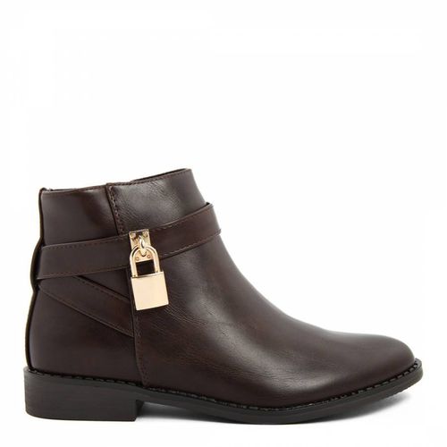 Brown Buckle Ankle Boots - LAB78 - Modalova