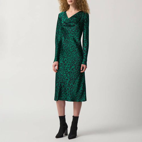 Black/Green Animal Print Sheath Dress - Joseph Ribkoff - Modalova