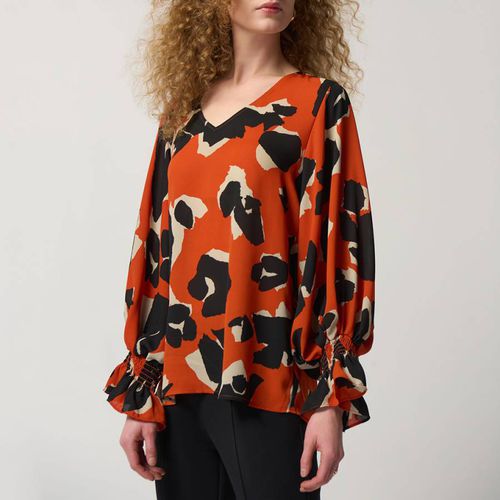 Orange V-neck Top - Joseph Ribkoff - Modalova