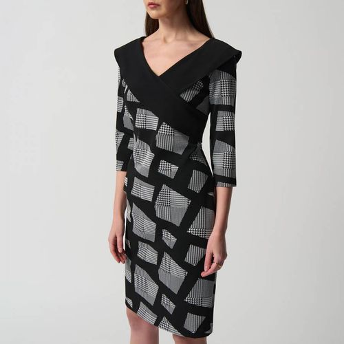 Black Printed Dress - Joseph Ribkoff - Modalova