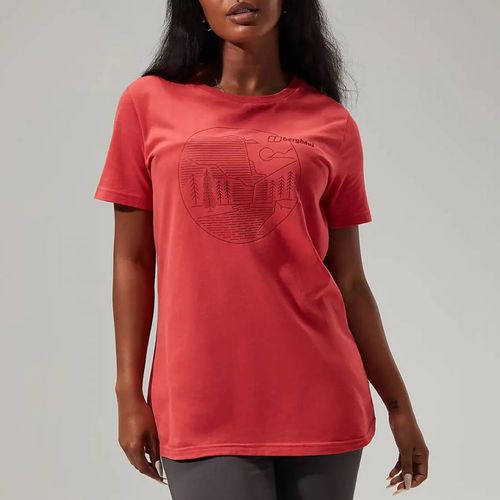 Red Linear Landscape Cotton T-Shirt - Berghaus - Modalova