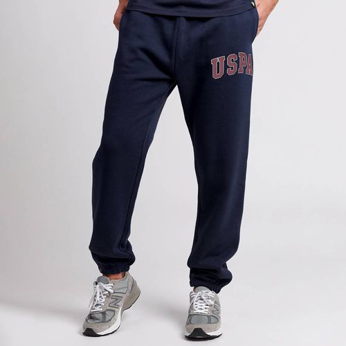 Navy Arch Logo Cotton Blend Joggers - U.S. Polo Assn. - Modalova