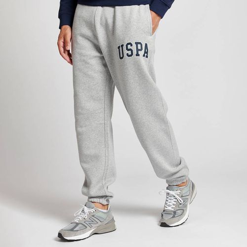 Grey Arch Logo Cotton Blend Joggers - U.S. Polo Assn. - Modalova