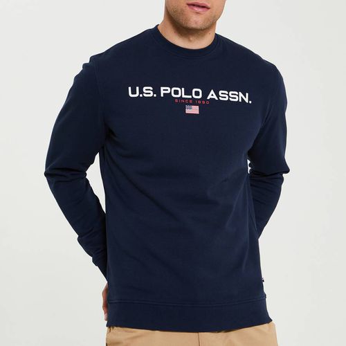 Navy Long Sleeve Cotton Top - U.S. Polo Assn. - Modalova