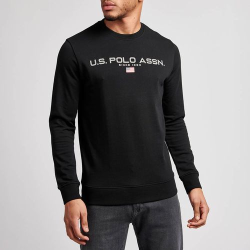 Black Long Sleeve Cotton Top - U.S. Polo Assn. - Modalova