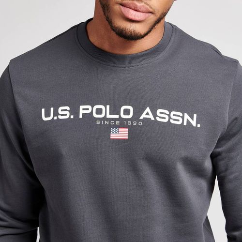 Charcoal Long Sleeve Cotton Top - U.S. Polo Assn. - Modalova