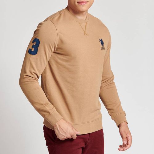 Camel Core Cotton Sweatshirt - U.S. Polo Assn. - Modalova