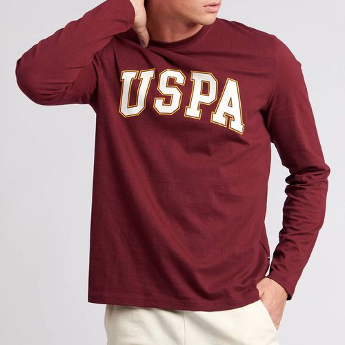 Dark Arch Logo Long Sleeve Cotton Top - U.S. Polo Assn. - Modalova