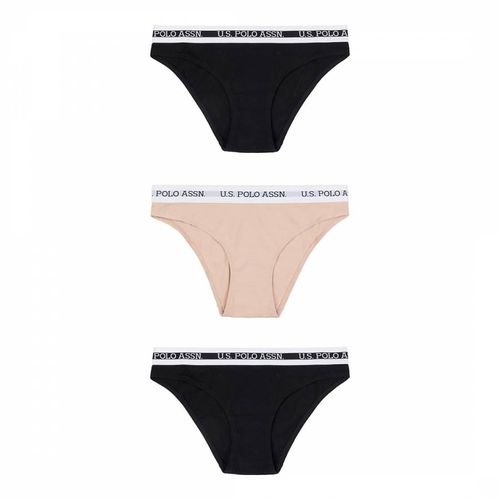 Nude 3-Pack Cotton Bikini Brief - U.S. Polo Assn. - Modalova