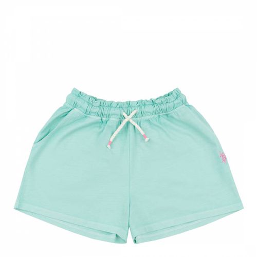 Teen Girl's Turquoise Bermuda Cotton Shorts - U.S. Polo Assn. - Modalova