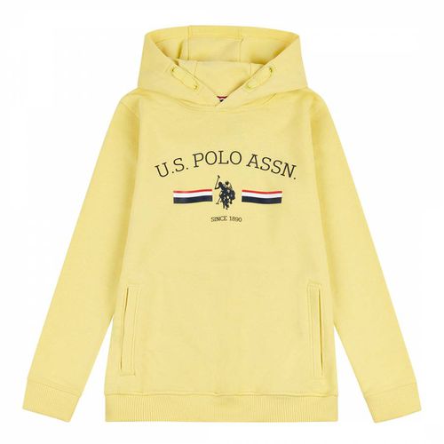 Younger Boy's Lime Rider Cotton Blend Hoodie - U.S. Polo Assn. - Modalova