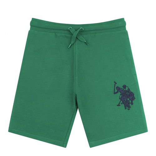 Younger Boy's Large Embroidered Logo Cotton Shorts - U.S. Polo Assn. - Modalova