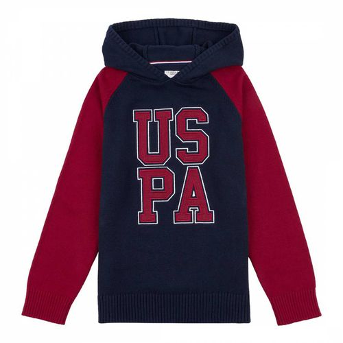 Younger Boy's Embroidered Cotton Knit Hoodie - U.S. Polo Assn. - Modalova